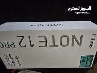  5 موبايل انفينيكس 12 برو سعة تخزين 256 بحالة ممتازة لون ازرق