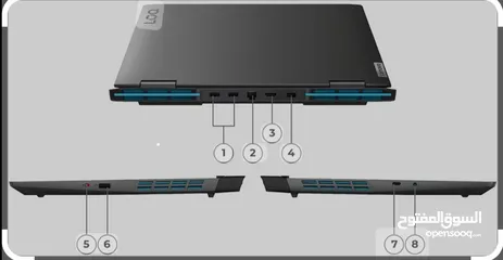  4 لابتوب لينوفو جيمنج  لوك جيل 12 كرت 3050  GAMING LAPTOPL Intel Core i5-1245OH 12th-Gen