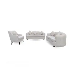  1 Ember 6 Seater Fabric Sofa - Spacious Relaxation