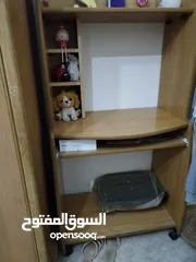  2 مكتب خشب منزلي