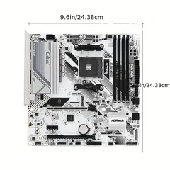  3 مذربورد اسروك جيمنج لمعالجات اي ام دي رايزن جيل 3000 - 5000 ASROCK B550M PRO SE DDR4/AMD RYZEN CPU