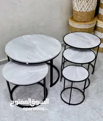  2 طاولات مودرن متداخلة بتصاميم فاخرة وعملية اختيار مثالي لديكور عصري ومساحة أنيقة!