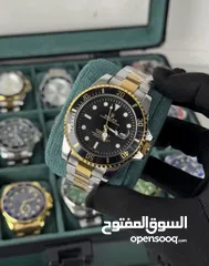  6 رولكس رجالي مرفق علبه وكيس رولكس وكفاله سنه