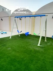  6 swing slide playground mat