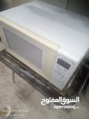  4 ميكرويف دايو75 لتر شغال بحاله ممتازه لون ابيض 8 برامج كليات تتش