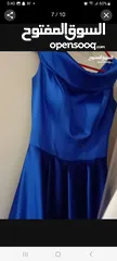  9 فستان نيلي تقيل للمناسبات من تانجو للبيع off shoulders . navy blue of shoulders dress from tango