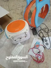  5 جهاز كاريوكي محمول سوبر ساوند من ماركة فيلبس ، مكبر صوت، مشغل cd و aux  و mp3 link ...