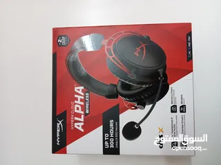  1 سماعه Hyperx Cloud Alpha Wireless جديده لكن open box