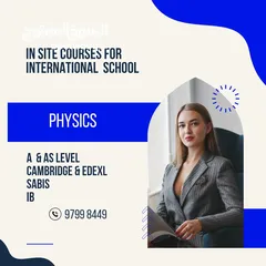  9 مدرس فيزياء   PHYSICS TEACHER (Bilingual-IGCSE-A level-IB )