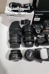  4 Sony a7III, M50 mark + kit lens, there is lens for Sony, Nikon, Fujifilm, Canon & other Item