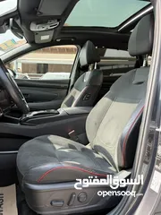  16 هونداي توسان NLine ترخيص 2022 محرك 1600 هايبرد plug in/يقطع على الشحنه 65 كيلو متر  271 حصان