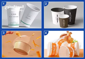  4 خط انتاج كاسات الكرتون - فل اوتوماتيك