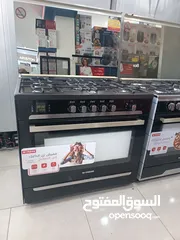  1 عرض نااار على فرن فريش ماتركس 90 سم سلفر ستيل فل سيفتي كامل مع مروحه