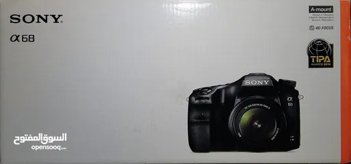  11 Sony Used Alpha A68 Camera 3 lenses 3 Batteries - كاميرا سوني