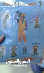  2 لباس كلاون معها قناع وباروكه مجانا زمتوفر توصيل