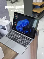  4 تابلت بنظام وندوز ينفصل الكيبورد عن الشاشه بمواصفات عاليه  core i7 Ram 16GB 512GB SSD مع قاري بطاقة