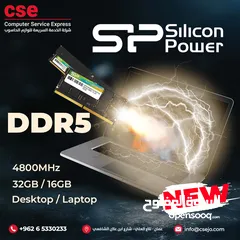  1 Silicon Power DDR5 4800MHz 16GB 1.1V Laptop Unbuffered DIMM سيليكون باور لابتوب رام