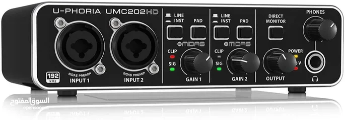  5 كرت صوت Behringer UMC202HD USB Audio Interface