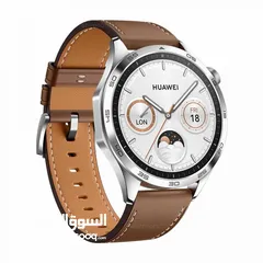  4 ساعة هواوي جي تي 4 Huawei Watch GT 4 brown