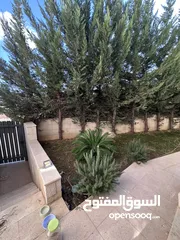  10 شقه مفروشة للايجار في دير غبار ارضية مع حديقه إماميه وترس خلفي .. مميزه جداً
