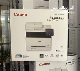  2 Canon i-SENSYS MF657CDW (Print, Copy, Scan, Fax) MULTI FUNCTION COLOR Laserjet Printer