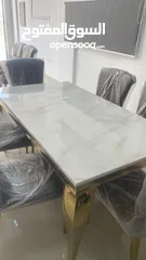  17 Dining Table Marble and Wood