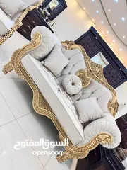  2 عروووووض طقم كنب مصري دمياطي 9مقاعد خشب زان تفصيل ومتوفر 14 مقعد