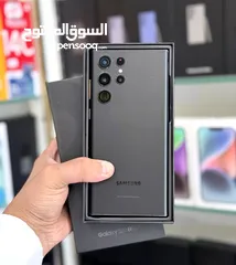  1 عرض خااص : Samsung S22 ultra 256gb هاتف بحالة الوكالة بدون اي شموخ أو مشاكل على الضمان و مع ملحقاته