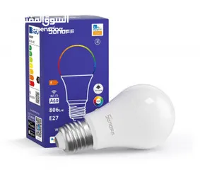  6 مصباح إضاءة ذكي سونوف يعمل مع اليكسا جوجل هوم SONOFF Wi-Fi Smart Led Bulb ALEXA GOOGLE