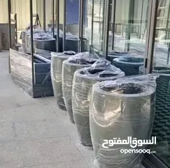  7 قواوير فايبر جلاس بشكل عصري أنيق #قواوير فايبر جلاس  #نباتات زينة ومثمر داخلي وخارجي  #إشراف مهندسين