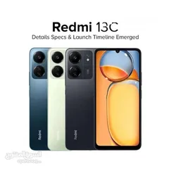  3 اقل سعر Redmi 13c 128GB 6 ram /256GB 8 ram ريدمي 13  سي الجديد من شاومي كفالة وكيل رسمي bci