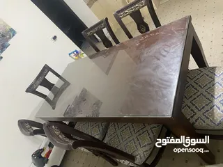  5 طاولة سفرة خشب تفصيل