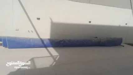  2 غطاء بلاستيكي حراري للبركة السباحه بطول 10m*7m