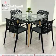  6 كرسي عظم عملي ومتين ،مناسب للكافيهات والمطاعم