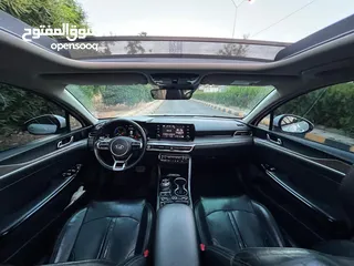  14 كيا K5 2021 فل كامل بانوراما فحص 7 جيد بحالة الشركة للبيع كاش او اقساط دفعة 10 الاف من المالك مباشرة