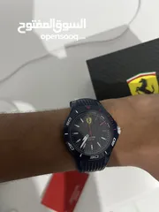  3 Ferrari pista blue quartz watch