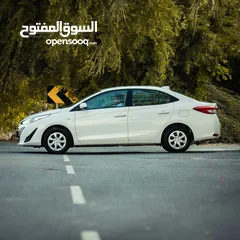  7 TOYOTA YARIS Excellent Condition White 2019