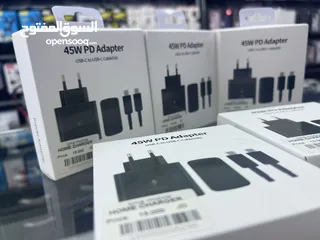  4 شاحن سامسونج كوبي ون 45w  Home charger Samsung PD 45w  Type-c To Type-c