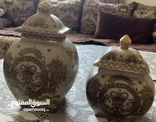  4 قطع ديكور خزف للبيع