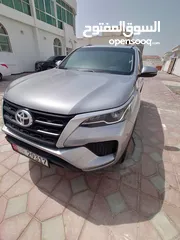  5 2024 Silver Toyota Fortuner EXR for sale in like-new condition with only 15,000 km on the odometer.