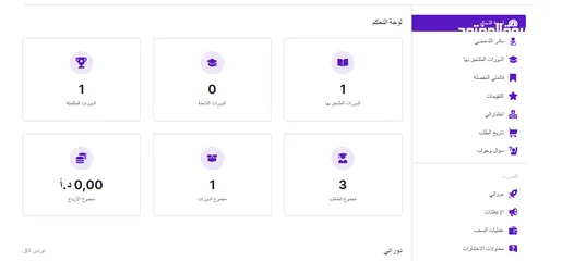  3 تصميم موقع الكتروني مع لوحة تحكم