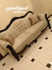  8 #_طقم_كنب_زان_مصري_دمياط9مقاعد_تفصيل كوالتي عالي بحاله الجديد وخشب زان بالكامل ودهان جوزي وقماش جكيا