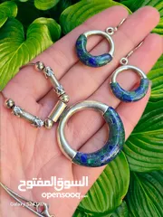  1 فضة عيار 925 انتيكا مع احجار كريمة