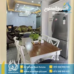  3 شقه مميزة مفروشه للايجار مع ترس قرب بلديه رام الله