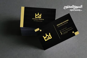  5 تصميم logo ، businesses card, posts for social media