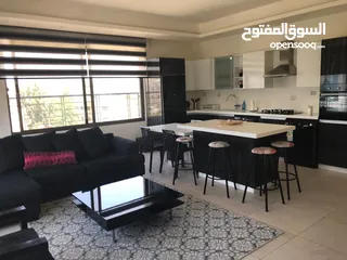  14 عبدون ـ شقه مفروشه فرش كامل فاخر للايجار سوبر ديلوكس باجره 1000 دينار شهري