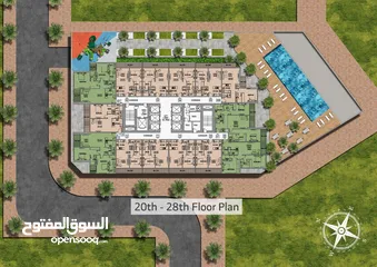  18 شقة بمساحة واسعة 938 قدم في قلب مجان، وبالقرب من معالم الجذب السياحية في دبي