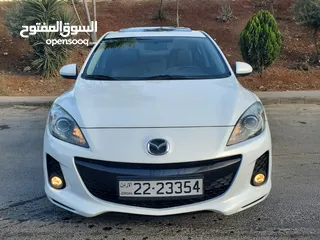  2 مازدا 3 زوووم موديل 2013 فل كامل مع الفتحه بأعلى صنف ومواصفات من فئتها  MAZDA 3 ZOOM MODEL 2013