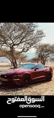  7 Ford Mustang ecoboost 2.3 liter premium-Ruby red color-non gcc