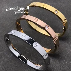  13 Carter طقم أساور كارتير  مكفول لون سنتين  3 أساور ( فضي - نحاسي - دهبي )